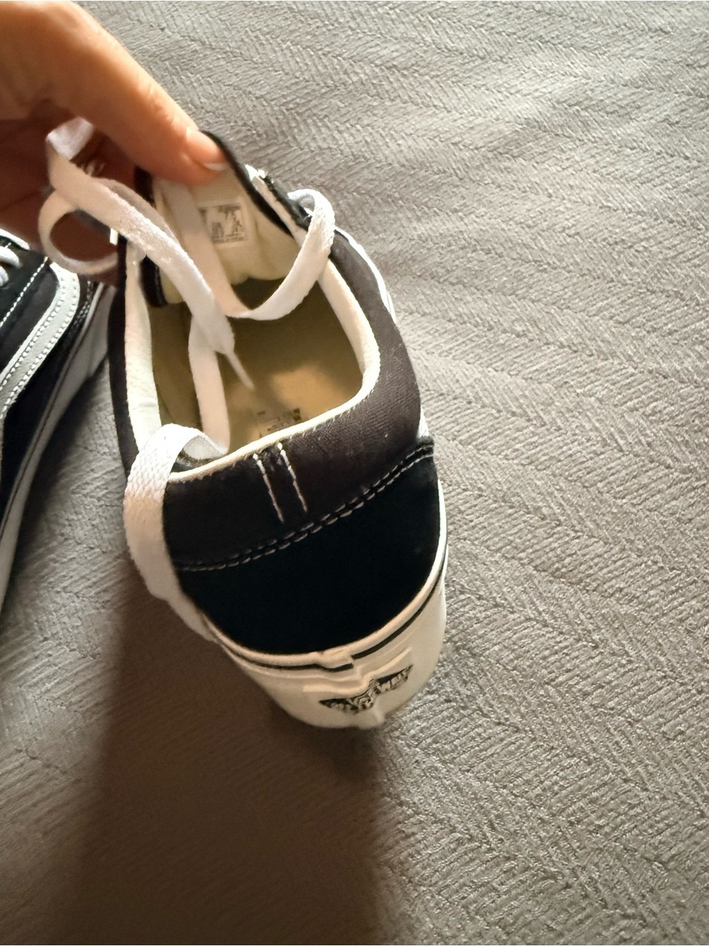 Vans Old Skool Stackform Sneaker in Black and White - Picture 8 of 9